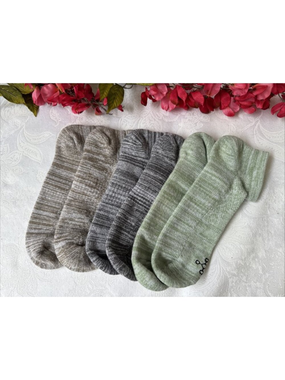 Tommie Copper Set of 3 Ankle Compression Socks Basic S M 5-7.5 Women's NEW